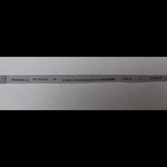 Givenchy Black Shark Lock Biker Boots - Picture 8 of 12